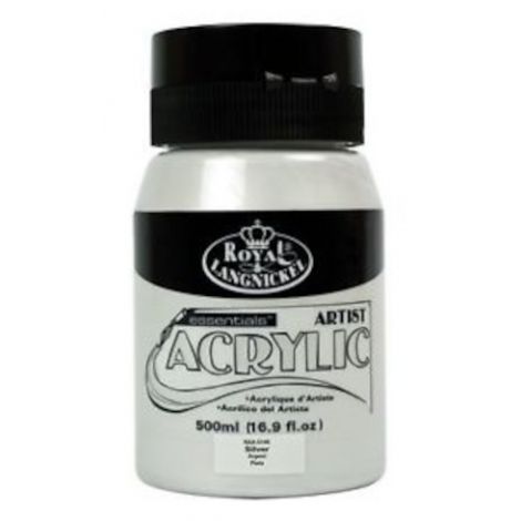Farba akrylowa R&L 500ml, Srebrna - Silver